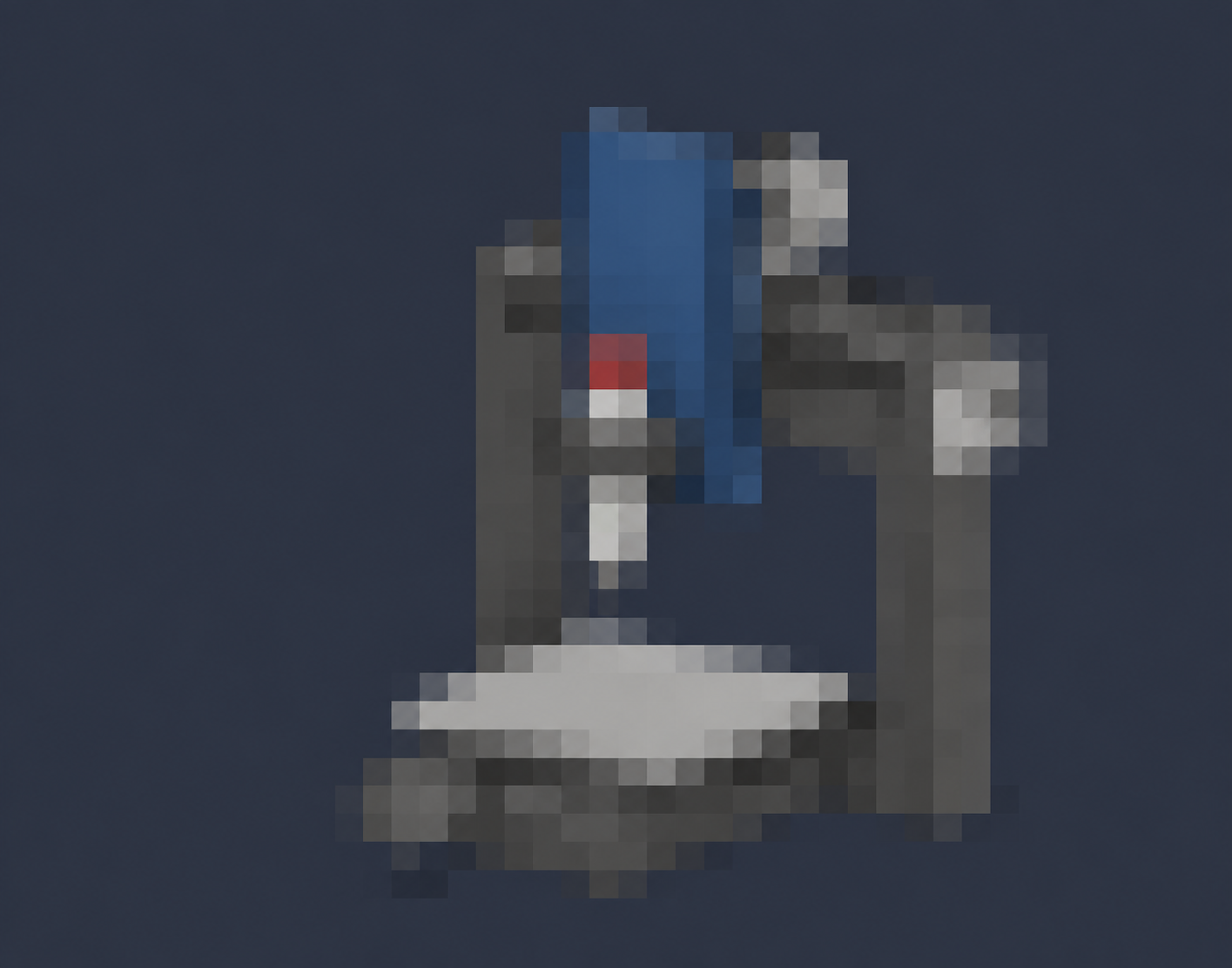Pixelated preview of a confidential Mini CNC development study